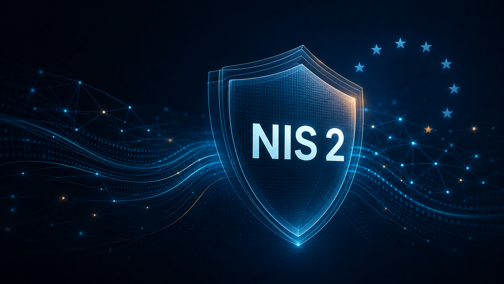 Bouclier numérique symbolisant la directive NIS 2 et la cybersécurité européenne